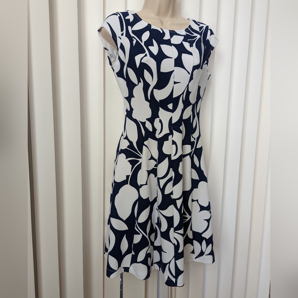 Signature by Robbie Bee Navy Blue PS Dress